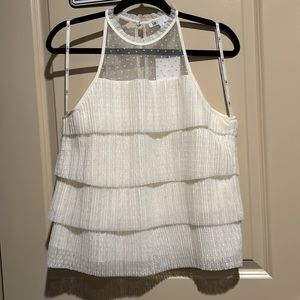 DR2 White Halter Top Size S